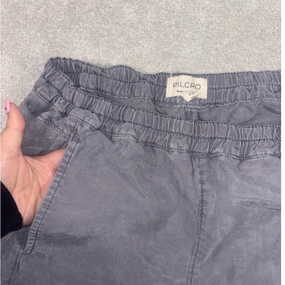 Anthropologie Gray Cropped Pants - Picture 2 of 10